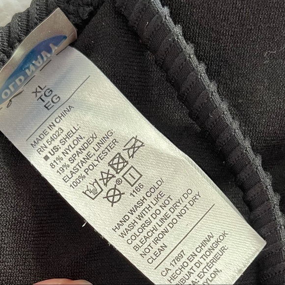 Old Navy black textured bikini top only - Picture 6 of 7